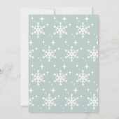 Baby het is koud buiten feestelijke uitnodiging (Achterkant)