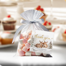 Baby het is koud buiten Forest Deer Baby shower Bedankjes Labels