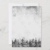 Baby Het is koud buiten Forest Snow Baby shower Kaart (Achterkant)