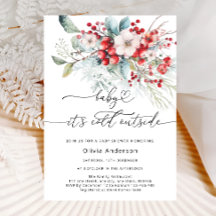 Baby het is koud buiten Frosty Floral Baby shower