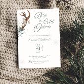 Baby het is koud buiten Frosty Winter baby shower Kaart