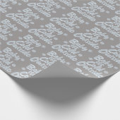 Baby Het is koud buiten Frozen Christmas Rich Grey Cadeaupapier (Hoek)