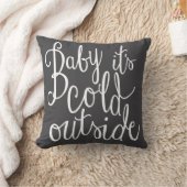 Baby Het is koud buiten Fun Winter Pillow Kussen (Deken)
