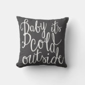 Baby Het is koud buiten Fun Winter Pillow Kussen (Voorkant)
