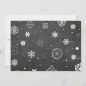 Baby Het is koud Buiten Geel Baby shower Uitnodige Kaart (Achterkant)