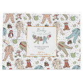 Baby Het is koud buiten Genderneutraal Baby shower Groot Cadeauzakje (Achterkant)