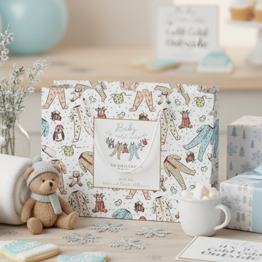 Baby Het is koud buiten Genderneutraal Baby shower Groot Cadeauzakje