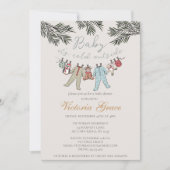 Baby Het is koud buiten Genderneutraal Baby shower Kaart (Voorkant)