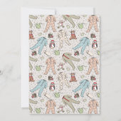 Baby Het is koud buiten Genderneutraal Baby shower Kaart (Achterkant)