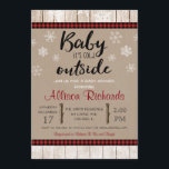 Baby Het is koud buiten genderneutraal baby shower Kaart<br><div class="desc">Voor een geavanceerdere aanpassing van dit ontwerp,  selecteer hierboven eenvoudig de knoop "van het Aanpassen"!</div>