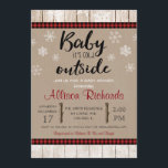 Baby Het is koud buiten genderneutraal baby shower Kaart<br><div class="desc">Voor een geavanceerdere aanpassing van dit ontwerp,  selecteer hierboven eenvoudig de knoop "van het Aanpassen"!</div>