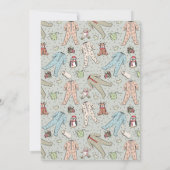 Baby Het is koud buiten Genderneutraal Baby shower Kaart (Achterkant)