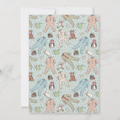 Baby Het is koud buiten Genderneutraal Baby shower Kaart (Achterkant)