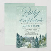 Baby het is koud buiten geslachtsneutrale paren kaart (Voorkant / Achterkant)