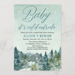 Baby het is koud buiten geslachtsneutrale paren kaart