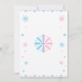 Baby Het is koud buiten geslachtsonthulling Kaart (Achterkant)