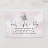 Baby Het is koud buiten Girl Winter Baby shower Informatiekaartje (Voorkant)