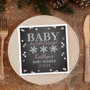 Baby Het is koud buiten Girls Winter Baby Servet