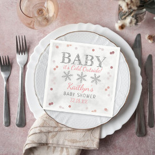 Baby Het is koud buiten Girls Winter Baby Servet