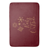 Baby het is koud buiten Golden Snowflakes Badmat (Voorkant Verticaal)