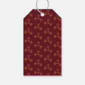 Baby het is koud buiten Golden Snowflakes Cadeaulabel (Achterkant)
