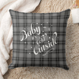 Baby het is koud Buiten Grijs Plaid Vakantie Moder Kussen