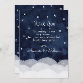 Baby Het is koud buiten grillig dank je Bedankkaart