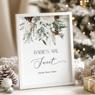 Baby het is koud buiten groenblijvend Baby's zijn  Poster