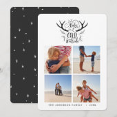 Baby het is koud buiten hert kerstvakantie feestdagenkaart (Voorkant / Achterkant)