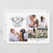 Baby het is koud buiten hert kerstvakantie feestdagenkaart (Voorkant)