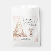 Baby het is koud buiten herten Baby shower Bedankzakje (Voorkant)