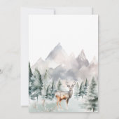 Baby Het is koud buiten herten magisch Baby shower Kaart (Achterkant)