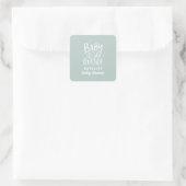 Baby het is koud buiten het baby shower feest vierkante sticker (Tas)
