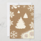 Baby Het is koud buiten het Baby shower Invitati. Kaart (Achterkant)