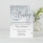 Baby Het is koud buiten het baby shower Kaart (Staand voorkant)