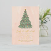 Baby Het is koud buiten het Baby shower van de ker Folie Uitnodiging (Staand Voorkant)