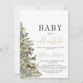 Baby het is koud buiten het Baby shower van de ker Kaart (Voorkant)