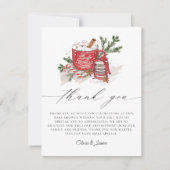 Baby Het is koud buiten het Baby shower van de win Bedankkaart (Voorkant)