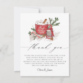 Baby Het is koud buiten het Baby shower van de win Bedankkaart