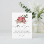 Baby Het is koud buiten het Baby shower van de win Bedankkaart (Staand voorkant)