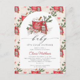 Baby Het is koud buiten het Baby shower van de win Briefkaart