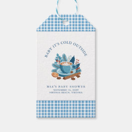 Baby Het is koud buiten het Baby shower van de win Cadeaulabel