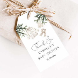 Baby Het is koud buiten het Baby shower van de win Cadeaulabel