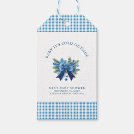 Baby Het is koud buiten het Baby shower van de win Cadeaulabel