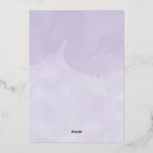 Baby Het is koud buiten het Baby shower van de Win Folie Uitnodiging (Achterkant)