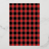 Baby Het is koud buiten het Baby shower van de win Folie Uitnodiging (Achterkant)