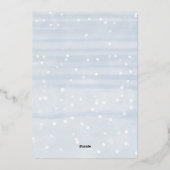 Baby Het is koud buiten het Baby shower van de Win Folie Uitnodiging (Achterkant)