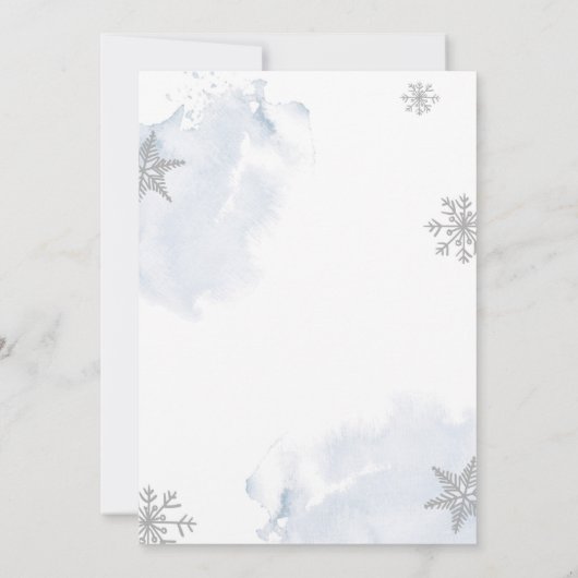 Baby Het is koud buiten het Baby shower van de Win Kaart (Achterkant)