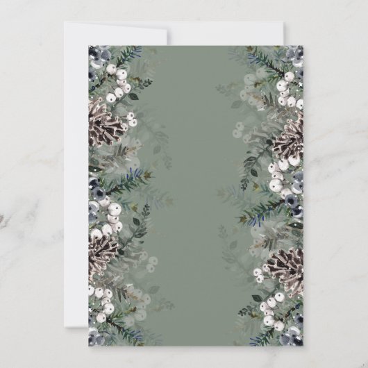 Baby het is koud buiten het baby shower van de win kaart (Achterkant)