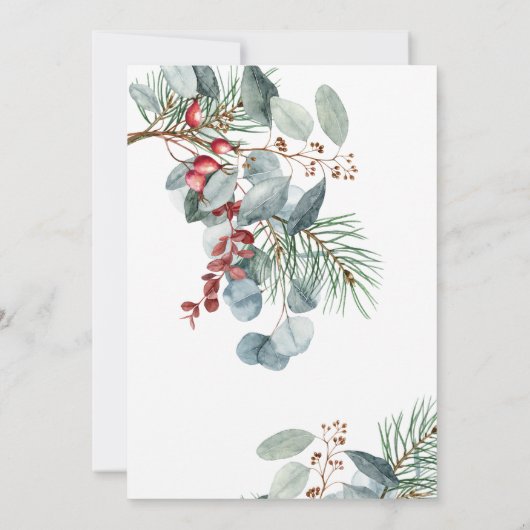 Baby het is koud buiten het baby shower van de win kaart (Achterkant)